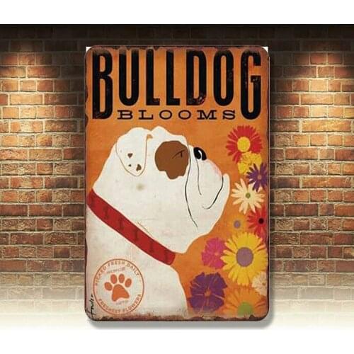 Retro Vintage Metal Tin Signs Animal Plaque Art Plate Customization Wall Decor