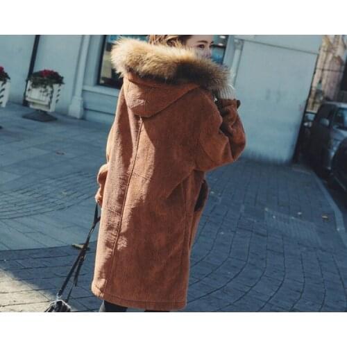 New Fashion Winter Wadded Jacket Women Long Parkas Warm Hooded Cotton Padded Overcoat Hot Sale Abrigos mujer LX2192