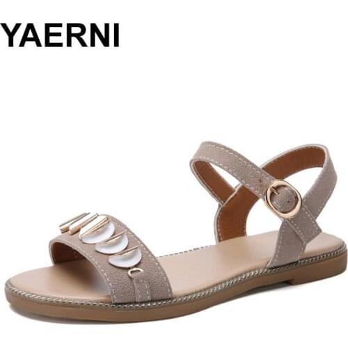 YAERNI 2020 non-slip summer beach fashion women sandals lady 2020 new shoes beach summer sandals