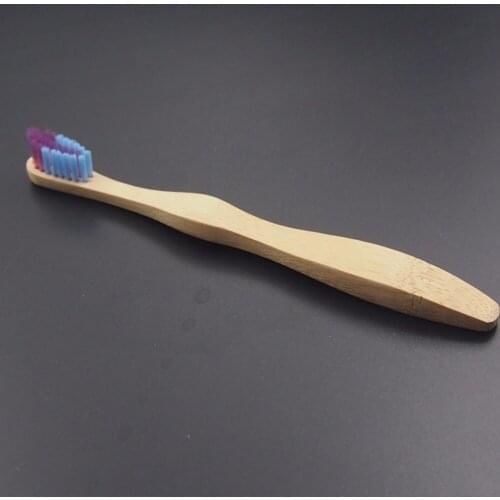 12 pc/ lot Soft 100% Bamboo Child Toothbrush Dental Care Toothbrush Wood Cartoon Toothbrush Oral Care Wood Brush Escova De Dente