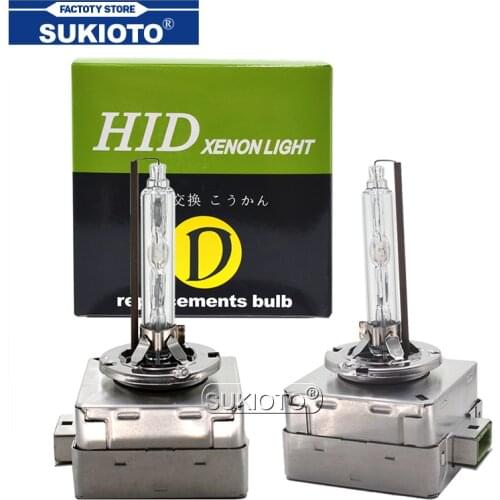 SUKIOTO 2PCS Whole Metal Base D3S Car HID Headlights 35W 55W 4300K 5000K 6000K 8000K HID Lights D1S D2S D3S D4S Auto Xenon Bulbs