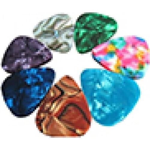 20 Pcs Thin Acoustic Electric Guitar Picks Plectrum 2 Thickness 0.46mm/0.71mm