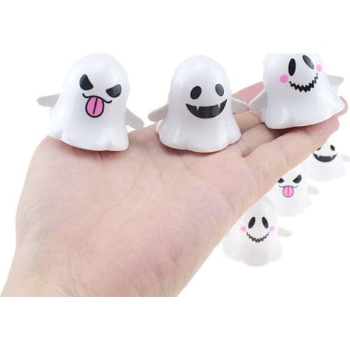 3pcs New Spoof Toys Party Props Funny Prank Toys clockwork toy white ghost cute elf Halloween Christmas gift toy