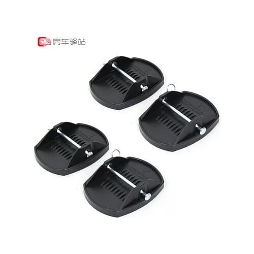 Caravan Trailer Leg Jack Pad parking outrigger anti-sag auxiliary balance pad 2 colors RV accessories big foot support pad 4PCS