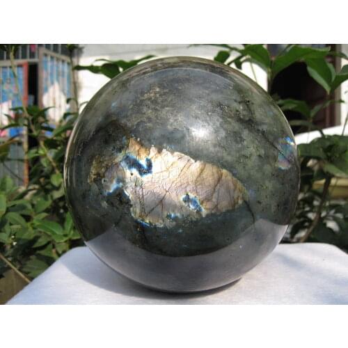 6640g Natural Labradorite quartz crystal sphere