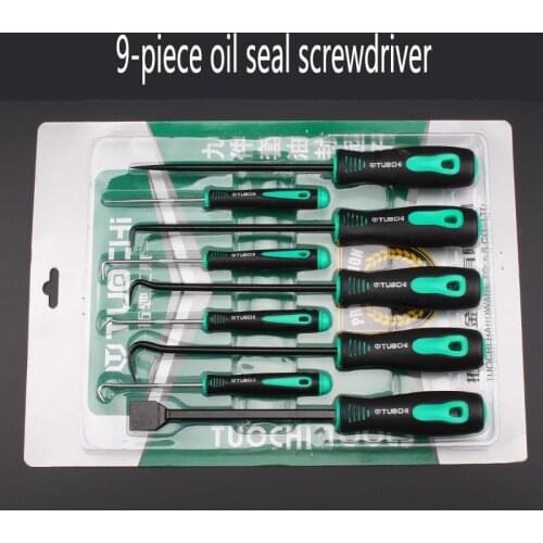 9Pcs Car Oil Seal Removal Scraper Hook Hand Tool Precision Screwdriver Sets Vehicle O-Ring Seal Gasket Puller Remover Pick Hooks