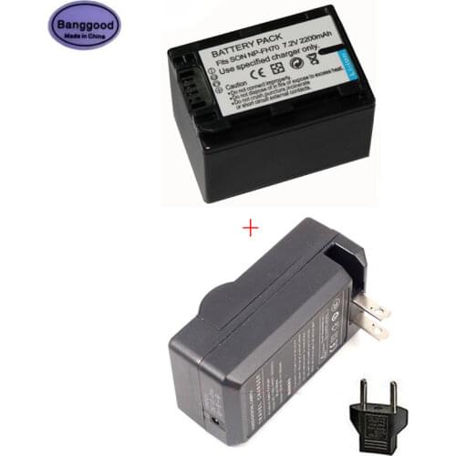 New 7.2V 2200mAh NP-FH70 NPFH70 NP FH70 Camera Battery For Sony FH30 FH40 FH50 FH60 FH100 DSC-HX1 DSC-HX100V DSC-HX200V HDR-TG5V