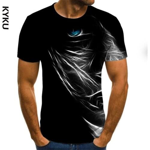 KYKU 2020 New Summer 3D printed mens T-shirt casual short-sleeved mens T-shirt fashion hip-hop top