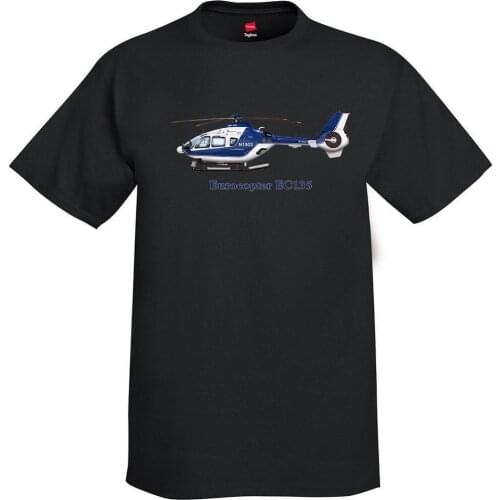 Brand T-Shirt Men 2019 Fashion Eurocopter EC135 Helicopter T-Shirt - Personalized with Your N# Print Tees Short Sleeve O-Neck
