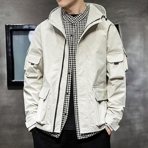 Mens Fashion Jacket Autumn Winter Males Long Sleeve Engine Coat Big Size Slim Tops Warm Wind Water Proof Motorcycle Suit