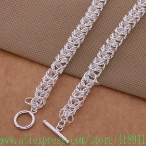 Silver Plated Necklace, Silver Plated fashion jewelry Gear necklace /euxanmea bvzaknga AN654