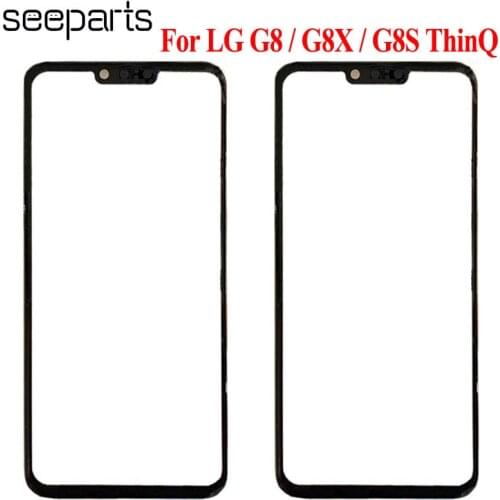 For LG G8 Thinq Front Glass For LG G8 Thinq Outer Glass Front Glass screen Panel Replacement Parts