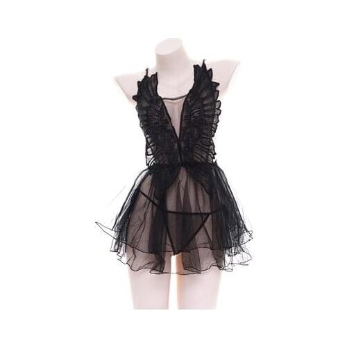 Hanging around the neck suspender pajama suit Japanese girl underwear sexy maid outfit