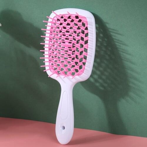 New Women Hair Scalp Massage Comb Detangle Hairbrush Wet Curly Hair Brush DIY Salon Hairdressing Styling Tools