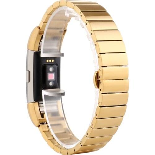 Stainless Steel Watch Band For Fitbit Charge 2 Classical Style Replacement Bracelet Band Metal Watchband Strap For Charge 2 Belt