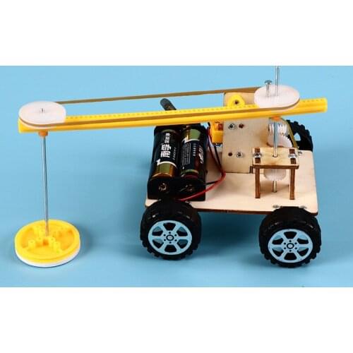 DIY Assembled Handmaking Electric STEM Model Toys Sweeper Truck Garbage Cleaning Vehicle For Projects Science Experiment Kit