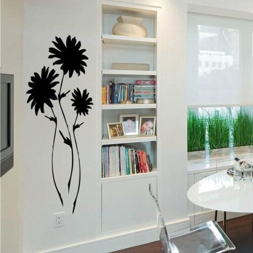 Living Room Home Decor Vinyl Wall Decal Stickers Flowers Removable Wall Art Stickers Bedroom Plant Nature Decals Tattoo G490