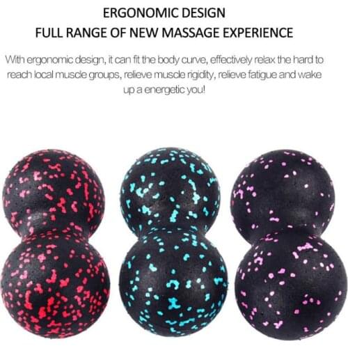 Women Yoga Foam Roller Peanut Ball Set Pilates Block Gym Sports Men Fitness Peanut Massage Ball for Therapy Relax Exercise Relax