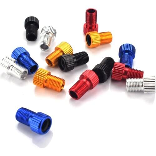 1PCS Aluminum Alloy Bike Valve Adapter Presta to Schrader Converter Car Valve Adapter Inner Tube Tools Bicycle Accessories MJ