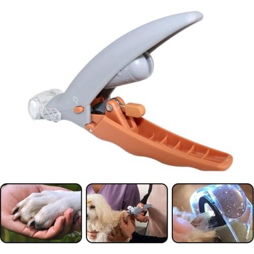 Professional Pet Nail Clipper Pet Dog Cat Nail Toe Claw Scissor LED Light Nail Trimmer for Animals Pet Supplies 1PC