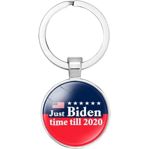 2020 Joe Biden Art Photo President of the United States Election Keychain Bernie U.S. Presidential Key Chain Jewelry Ring Holder