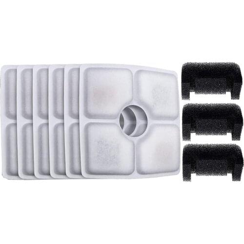 9PCS Cat Water Fountain Filter, Replacement Filters for 84Oz/2.5L Automatic Pet Fountain Dog Water Dispenser