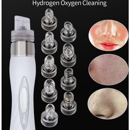 9pcs Facial Tips For H2O2 Water Oxygen Jet Peel Hydra Beauty Skin Cleansing Hydro Dermabrasion Hydra Facial Machine Accessories