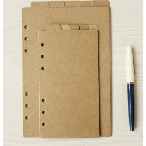 A5 a6 loose-leaf paper index paper loose-leaf 5 sheets cowhide paper