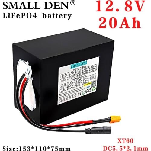 12.8V 20Ah 26700 Lifepo4 Battery Pack 4S4P 30A continuous discharge maximum 60A for Electric Boat E-bike DC 12V Lawn mower Toys