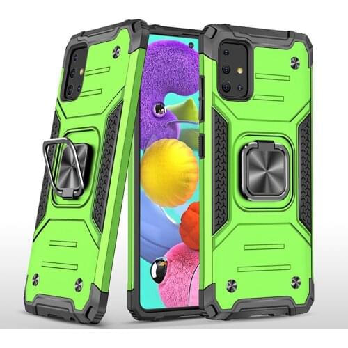 For Samsung Galaxy A51 Case Cover Armor Defender Rugged Bumper Shock Proof Car Holder Ring Case for Samsung Galaxy A51 A 51 for