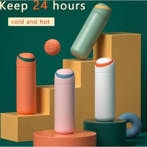 Water Bottle Thermos Cup Thermal mug Stainless Steel Drinking Tea Insulated Keep Cold Outdoor Office Bottle For Woman Student