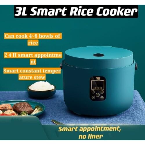Household 3L Liter Rice Cooker Can Be Reserved For Cooking Rice Pot 1-4 People 2 Automatic Multi-Function Mini Pot