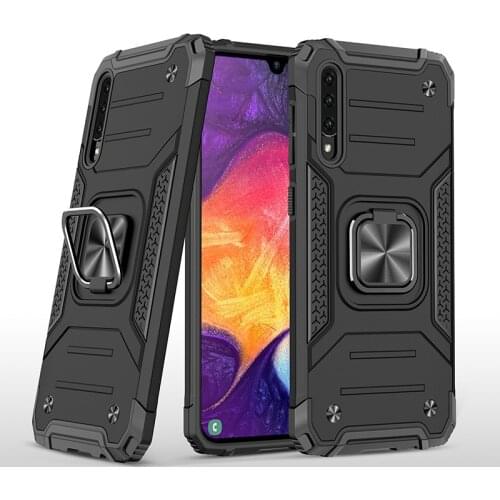 For Samsung A30S Armor Shockproof Case for Samsung A 30S Bumper Defender Car Holder Magnetic Case Cover for Samsung A 30 S