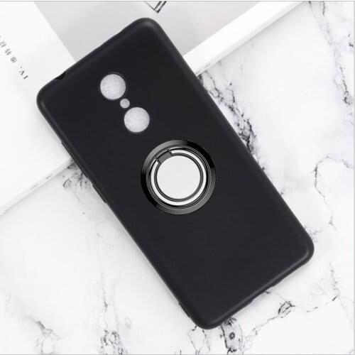 For Xiaomi Redmi 3S 3X 4 Prime 4A 4X 5 Plus 5A S2 Y2 6 Pro 6A Y3 Go Back Ring Holder Bracket Phone Case TPU Soft Silicone Cover