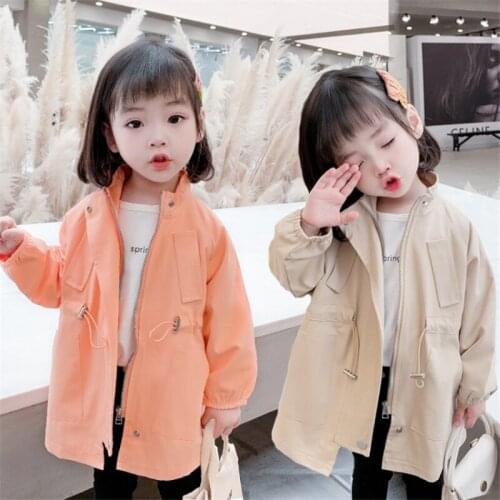 In Stock Spring Autumn Coat Girls Kids Outerwear Teenage Top Children Clothes Costume Evening Party High Quality