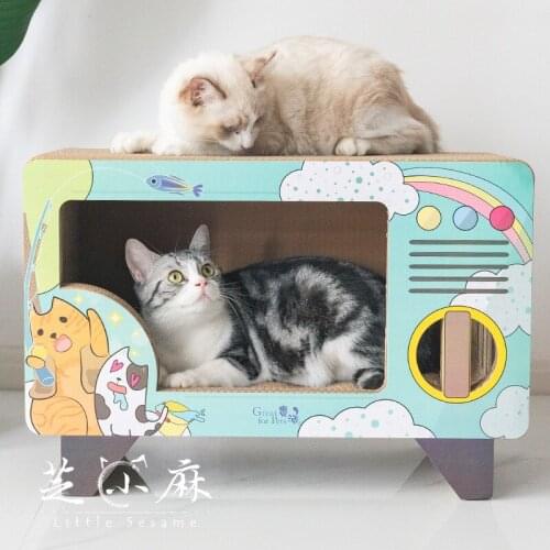 Cats Paw Wear-resistant Cat Scratch Corrugated Board High Strength Cat Products Cat Board Carton Claw Machine Grinding Tv Set