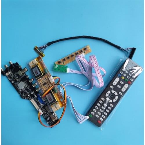 Kit for M220EW01 V0/M220EW01 V1 1680X1050 Digital LCD Panel 30pin USB remote DVB-T board AV TV 4 CCFL HDMI VGA Controller 22"