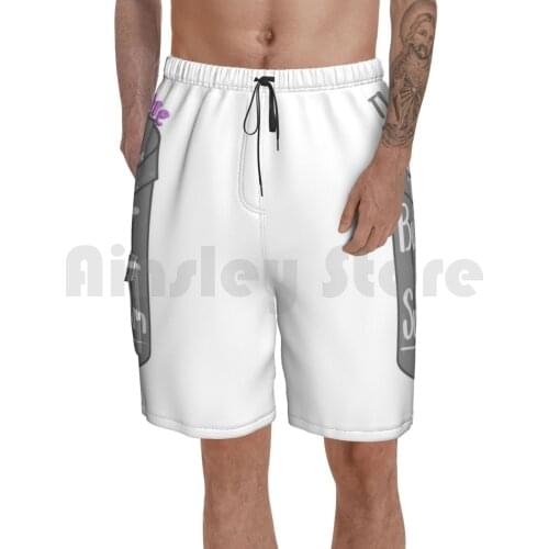 Trash Can Beach Shorts Men Beach Pants Swim Trunks Sad Funny Howdyhowdyyall1 Howdyhowdyyall Yikes Howdy Im Trash