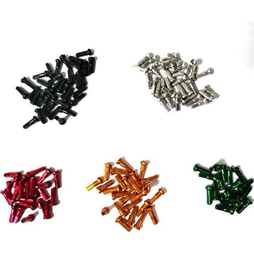 OTvTo 14G light Alloy AL7075 12mm 14mm 16mm bicycle nipples 100 pcs/lot black red silver blue gold round bike accessories