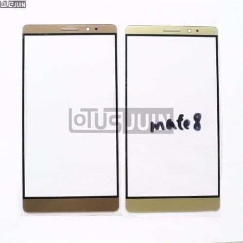 10PCS Outer Top Screen Lens Front Glass For Huawei Mate 8 Window LCD Screen Replacement Touch Panel