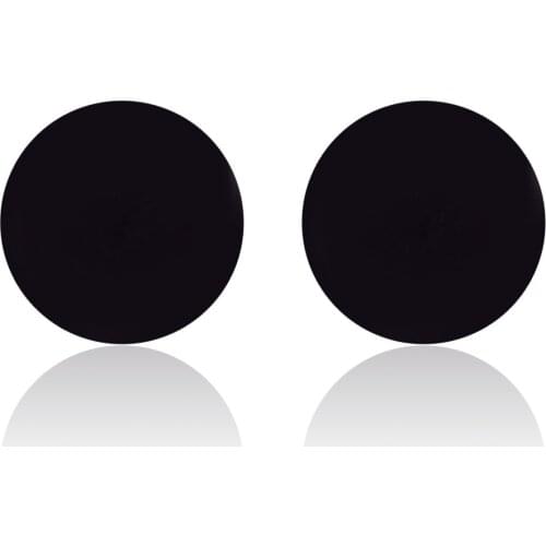 Simple Stainless Steel Round Earrings Geometric Women Men Hip hop Cylinder Stud Earring Minimalist Jewelry Best Gift For Friend