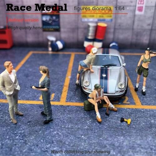 RaceMedal1:64scal figures diorama The repairman women Set the scene 1/64 collect