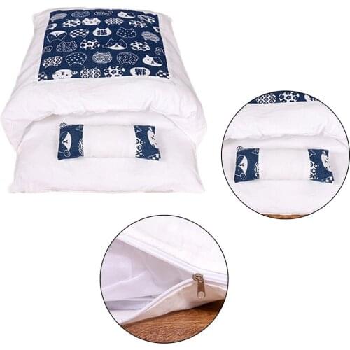 Removable Dog Cat Bed Sleeping Bag Sofas Mat Winter Warm Cat House Small Pet Bed Puppy Kennel Nest Cushion Pet Products