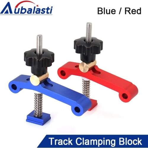 Universal Clamping Blocks Platen Miter Track Clamping Blocks M8 Screw Woodworking Joint Quick Acting Hold Down Clamp Set