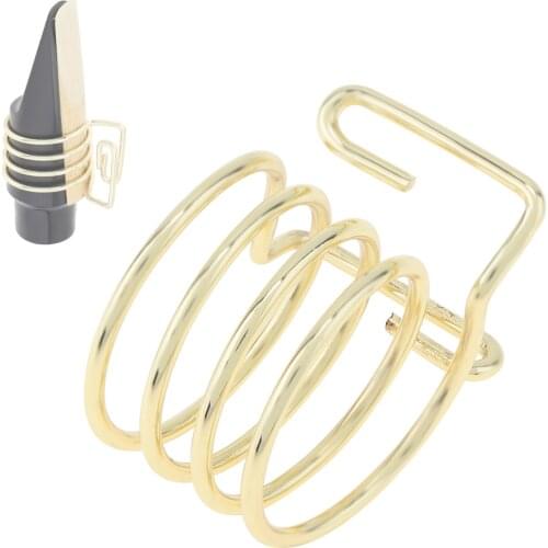 Universal Alto Saxophone Mouthpiece Ligature Zinc Alloy Ligature Fastener for Rubber Mouthpiece