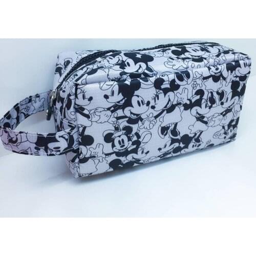 Disney Stitch Waterproof cosmetic bag mickey mouse wash bag storage bag coin bag handbag