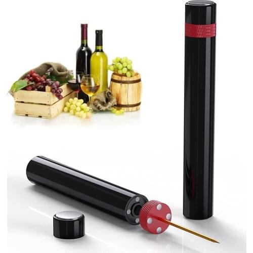 Air Pump Wine Bottle Opener Safe Portable Stainless Steel Pin Cork Remover Air Pressure Corkscrew Kitchen Tools Bar Accessories