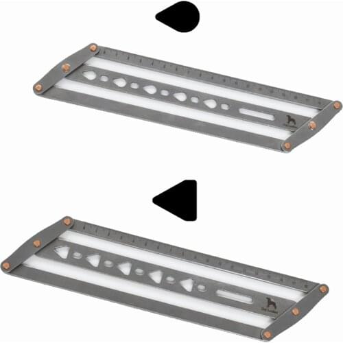 Leather Belt Positioning Auxiliary Ruler DIY Manual Leather Auxiliary Ruler Handmade Leather Art Tools