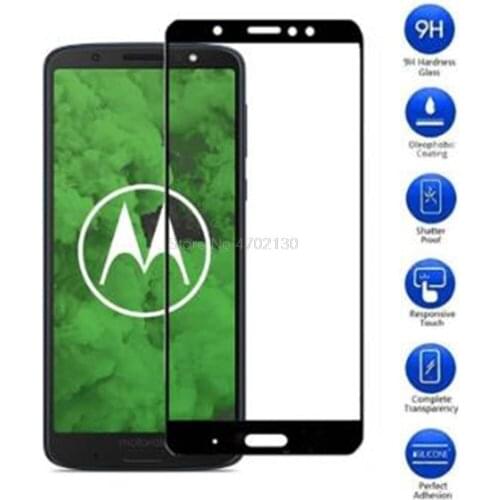 Protective glass on for Moto Motorola G6 Play Plus tempered glas screen protector G 6play 6plus full cover protection film 2.5D