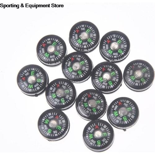 12Pcs 12mm Mini Button Compasses Portable Handheld Outdoor Sports Camping Travel Hiking Hunting Emergency Survival Supplies